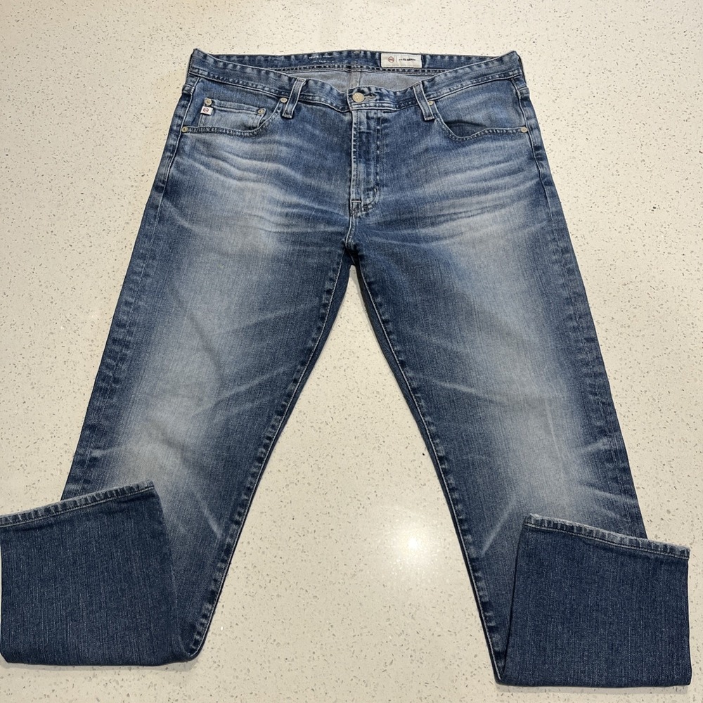 AG Adriano Goldschmeid Tellis Modern Slim Jeans‎ Mens 36/33 Actual 36/29 Fade